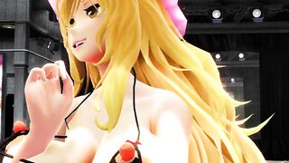 【MMD】Yukari - PiNK CAT【R-18】