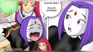Raven and Starfire – lesbians