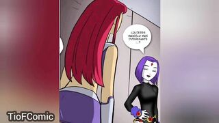 Raven and Starfire – lesbians