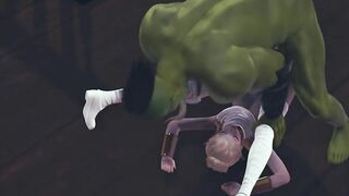 Orc cock is too big for this pussy