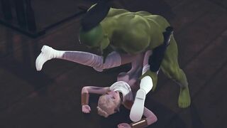 Orc cock is too big for this pussy
