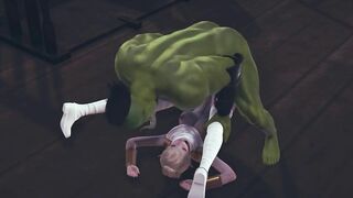 Orc cock is too big for this pussy