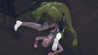 Orc cock is too big for this pussy