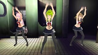 【MMD】TDA Gumi & Rin & Luka & Meiko - Sanba【R-18】