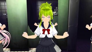 【MMD】TDA Gumi & Rin & Luka & Meiko - Sanba【R-18】