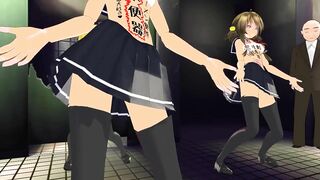 【MMD】TDA Gumi & Rin & Luka & Meiko - Sanba【R-18】