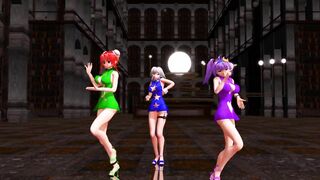 【MMD】The three of us at the Scarlet Devil Mansion【R-18】