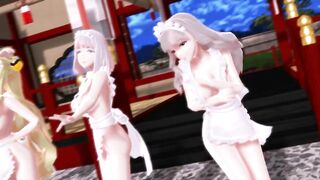 【MMD】ABKH Big Breasts Ondo【1080p 60fps】【R-18】