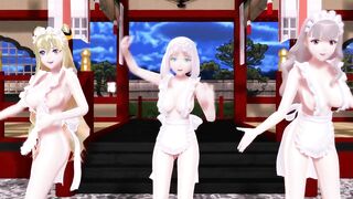 【MMD】ABKH Big Breasts Ondo【1080p 60fps】【R-18】