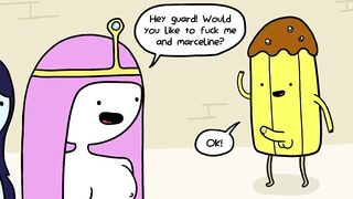 Princess Bubblegum and Marceline Fuck a Banana Guard