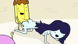 Princess Bubblegum and Marceline Fuck a Banana Guard