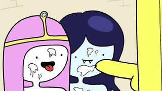 Princess Bubblegum and Marceline Fuck a Banana Guard