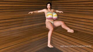 Asian Girl Breast Expansion In Sauna Japanese Animation