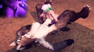 Hentai Futa Succubus Takes Massive Monster Cock