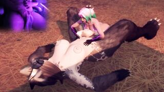 Hentai Futa Succubus Takes Massive Monster Cock