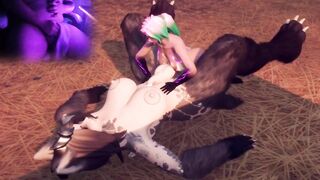 Hentai Futa Succubus Takes Massive Monster Cock