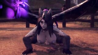 Hentai Futa Succubus Takes Massive Monster Cock