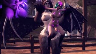 Hentai Futa Succubus Takes Massive Monster Cock