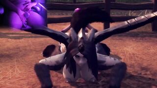 Hentai Futa Succubus Takes Massive Monster Cock