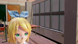 【MMD】Tda Rin School Uniform DL【R-18】