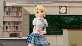 【MMD】Tda Rin School Uniform DL【R-18】