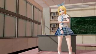 【MMD】Tda Rin School Uniform DL【R-18】