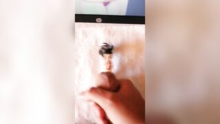 Cum Tribute in Horny Momo Yaoyorozu figure - Cumshot