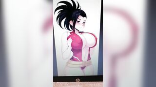 Cum Tribute in Horny Momo Yaoyorozu figure - Cumshot