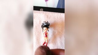 Cum Tribute in Horny Momo Yaoyorozu figure - Cumshot