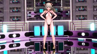 【MMD】Atago-san in a sling swimsuit is the first Pan【R-18】