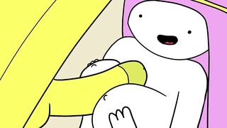 Princess Bubblegum Tit Fucked by Banana Guard
