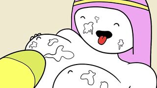 Princess Bubblegum Tit Fucked by Banana Guard
