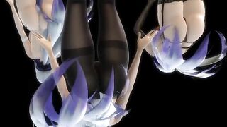 【MMD】Haku x3 - Undead enemy【R-18】
