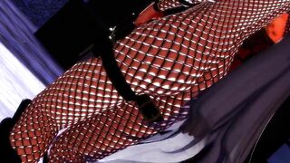 【MMD】Haku ninja - Pink cat【R-18】