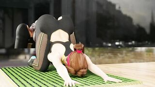 INTENSE SEX IN THE GYM SWEET BIG ASS FUCKED SWEET INTENSE PLEASURE【BY】TheDirtDen