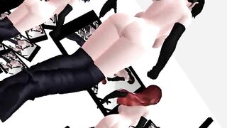 【MMD】Kasuko-Higai Mousou Keitai Joshi【R-18】
