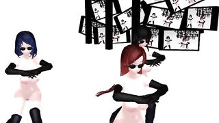 【MMD】Kasuko-Higai Mousou Keitai Joshi【R-18】