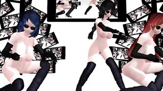 【MMD】Kasuko-Higai Mousou Keitai Joshi【R-18】