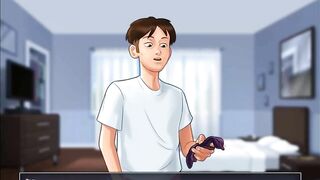 Summertime Saga: StepMom Caught Her StepSon Masturbating On Her Underwear-Ep38