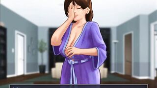 Summertime Saga: StepMom Caught Her StepSon Masturbating On Her Underwear-Ep38