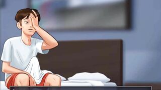 Summertime Saga: StepMom Caught Her StepSon Masturbating On Her Underwear-Ep38