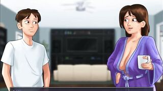 Summertime Saga: StepMom Caught Her StepSon Masturbating On Her Underwear-Ep38
