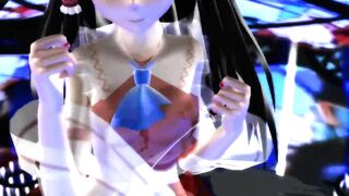 【MMD】Reimu-san and Seireimu-san love Kiss me [R-18]