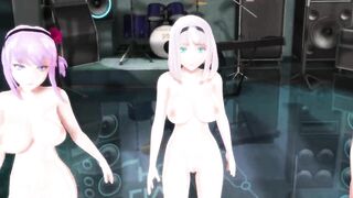 【MMD】ABKH Big Breasts Squadron Piranger【1080p 60fps】【R-18】