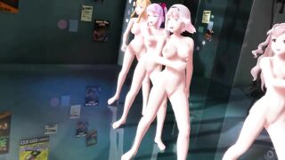 【MMD】ABKH Big Breasts Squadron Piranger【1080p 60fps】【R-18】