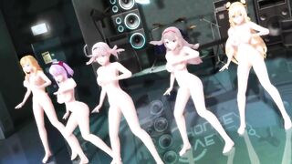 【MMD】ABKH Big Breasts Squadron Piranger【1080p 60fps】【R-18】