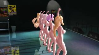 【MMD】ABKH Big Breasts Squadron Piranger【1080p 60fps】【R-18】