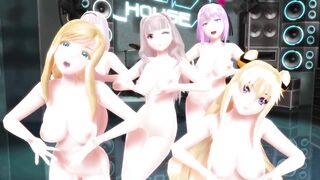 【MMD】ABKH Big Breasts Squadron Piranger【1080p 60fps】【R-18】