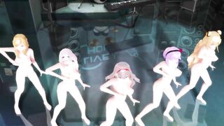 【MMD】ABKH Big Breasts Squadron Piranger【1080p 60fps】【R-18】