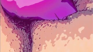 Lost clip - graphic comic babe masturbating